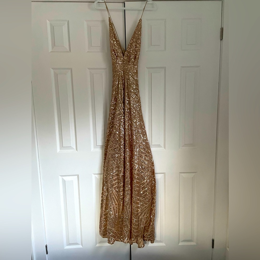 Sequin Gold Dress